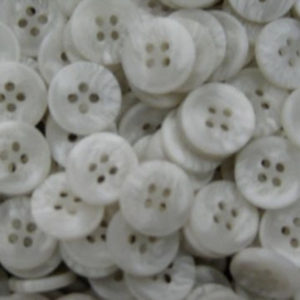 White 15mm Buttons