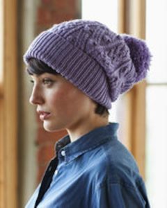 slouchy aran beanie