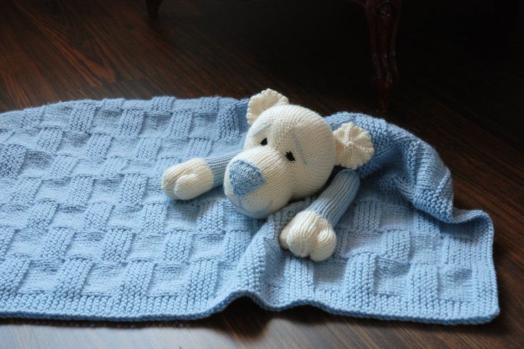 Baby-Blanket-knitting