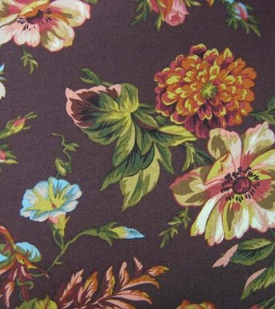 Brown back with natural floral