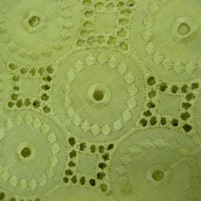 Yellow Broderie Cotton